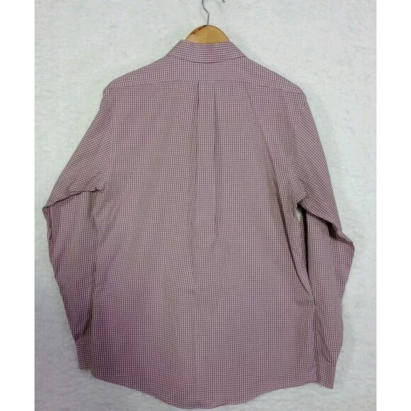 Brooks Brothers Classic Mens Long Sleeve Button-up Supima Cotton Shirt Red 16-35 - Picture 9 of 11